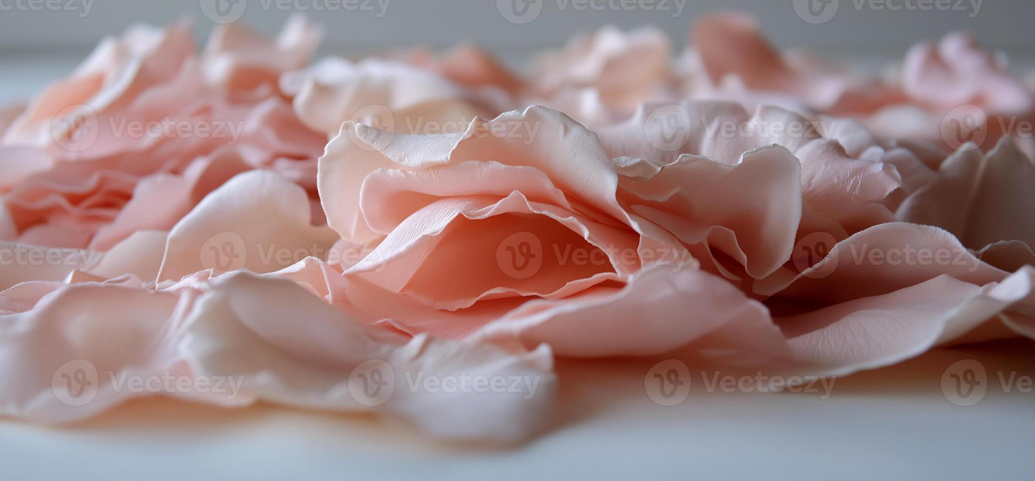 Delicate Pastel Rose Petals photo