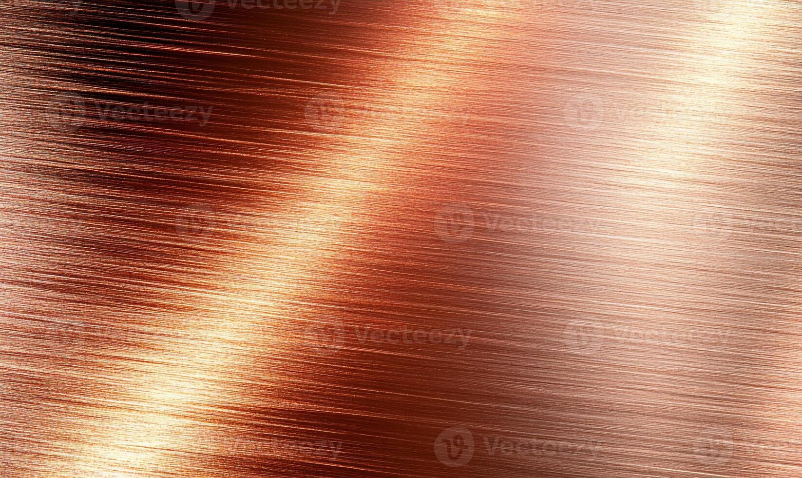 Copper brushed metal surface photo