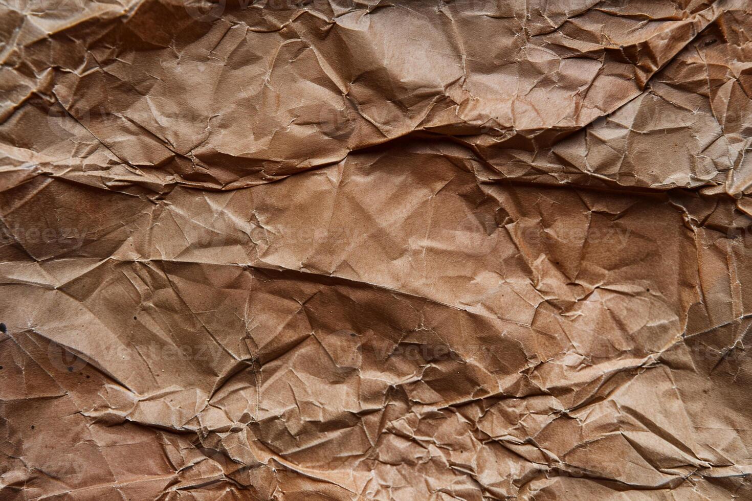 Crinkled Brown Paper Texture photo