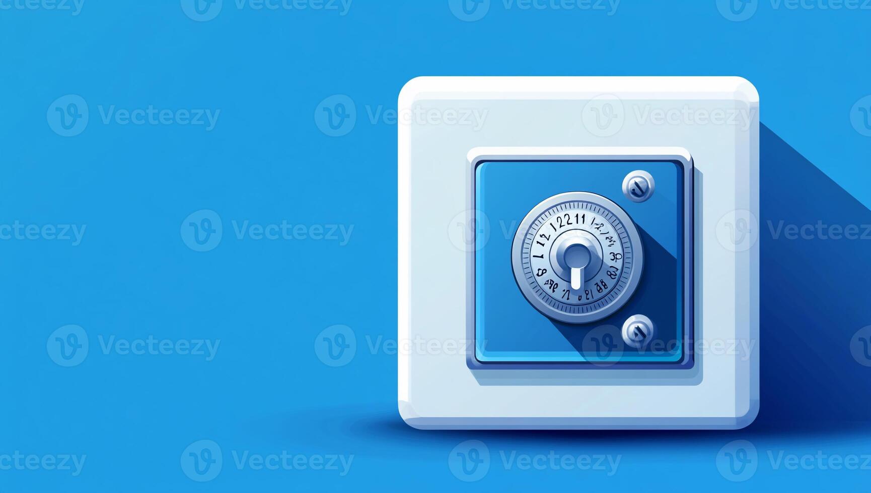 Modern security safe with combination lock photo