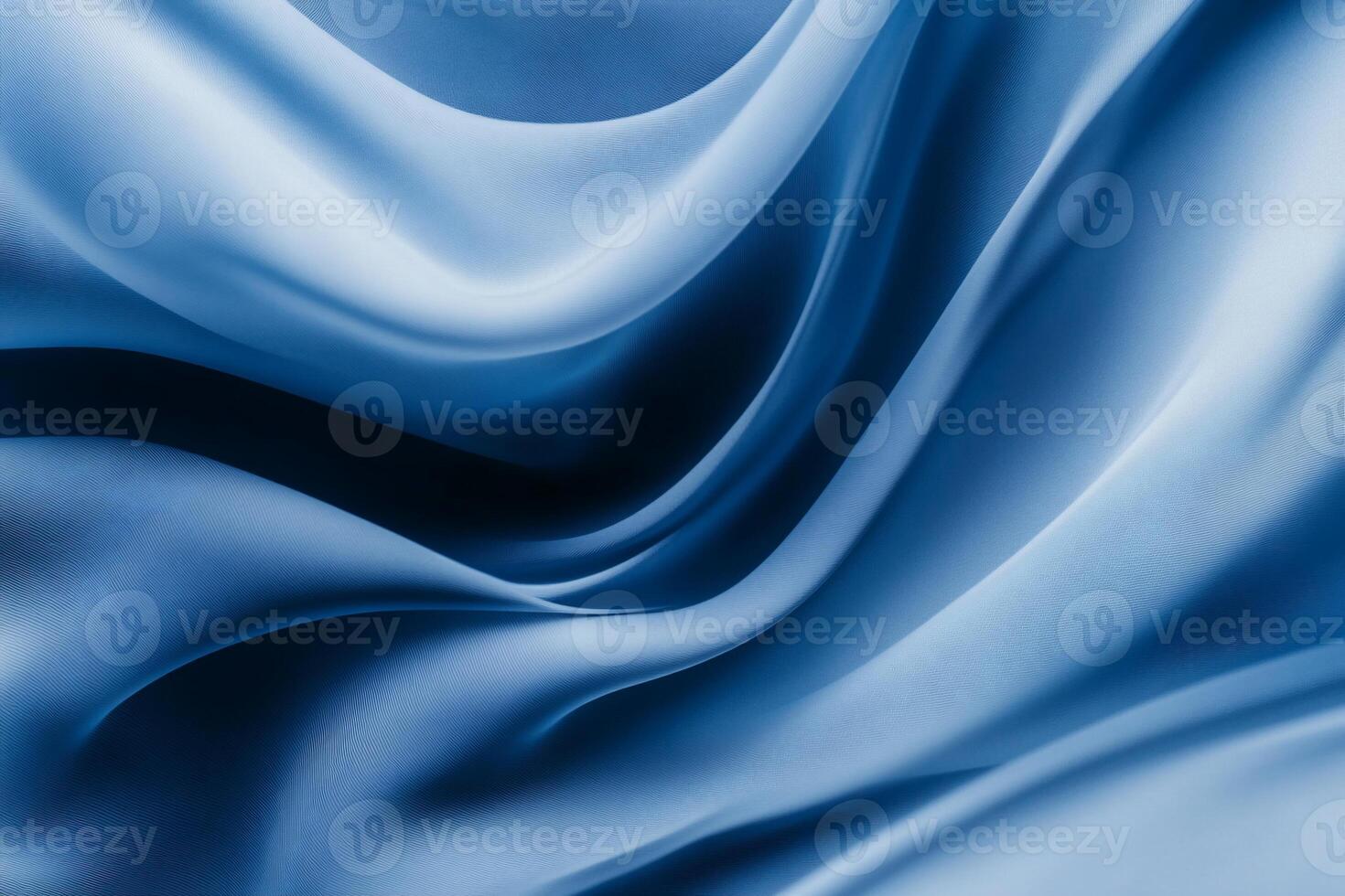 Blue silk fabric background photo