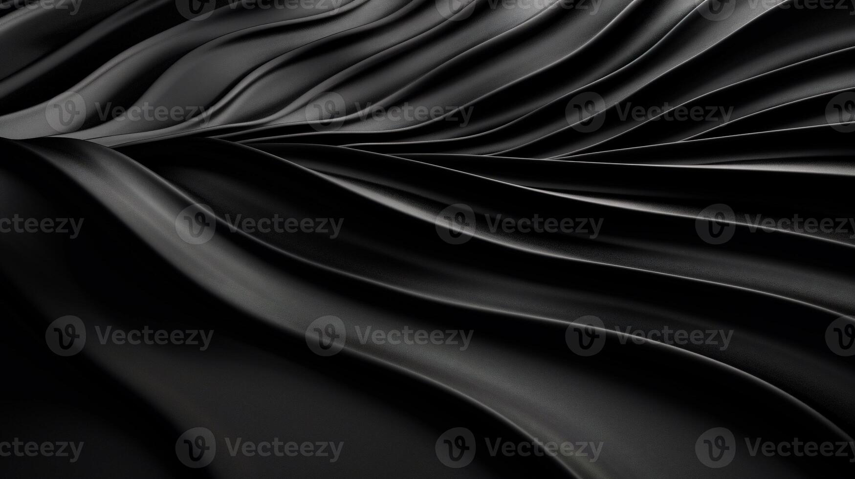 Abstract dark, flowing textile curves photo