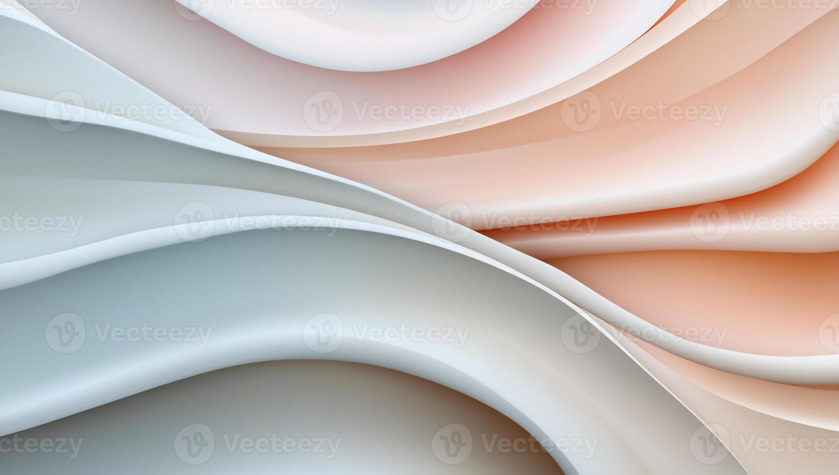 Abstract wavy forms in soft pastel colors photo