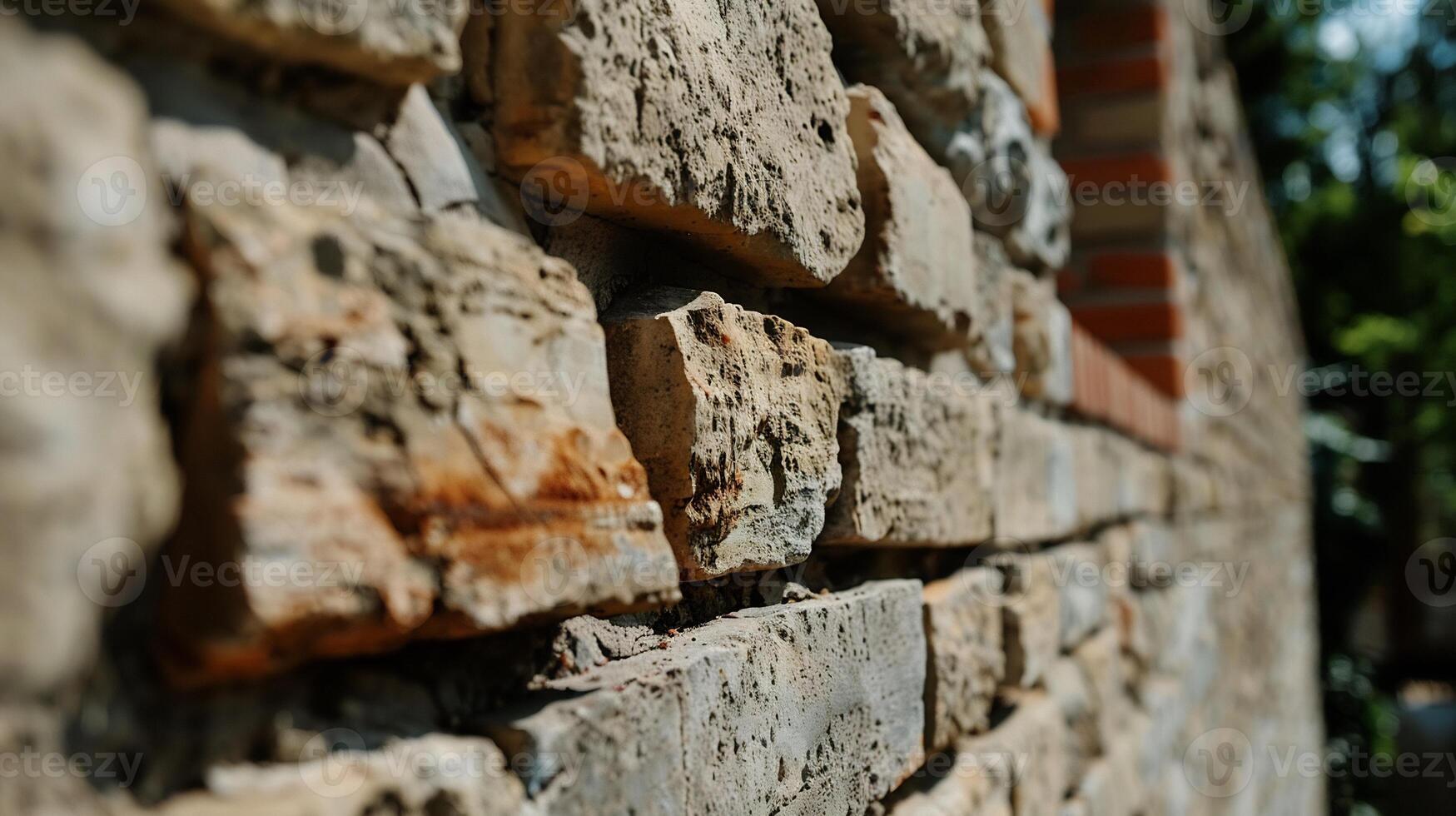 Stone wall texture close-up photo