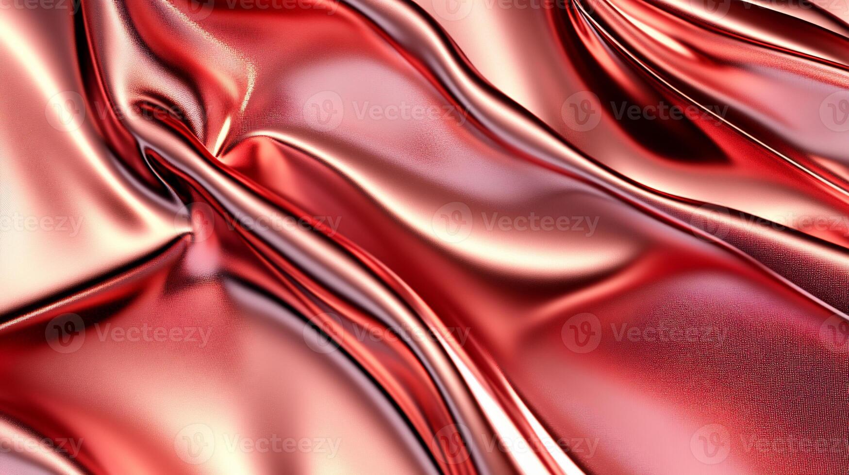Fluid crimson fabric, elegant folds photo