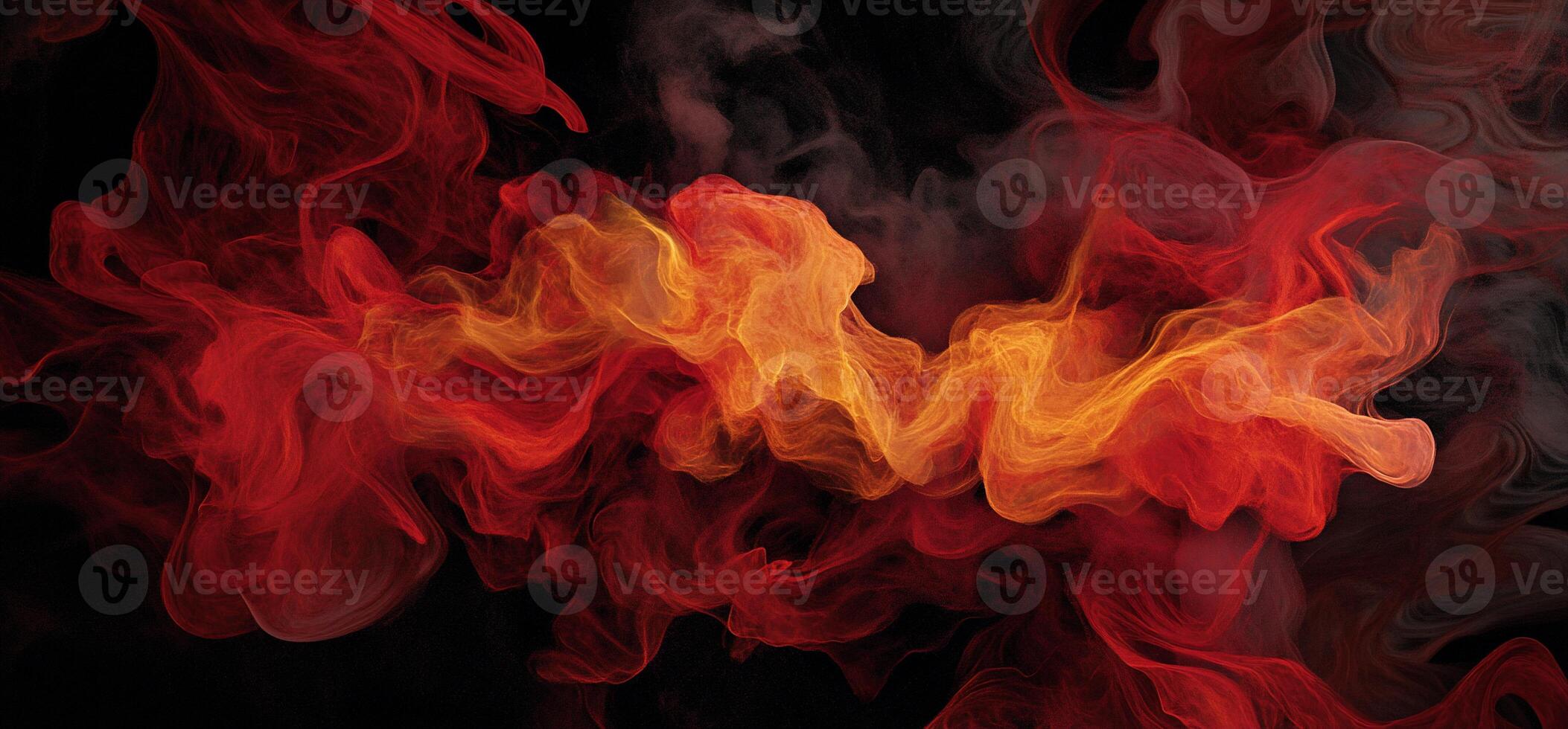 Fiery Smoke Abstract photo