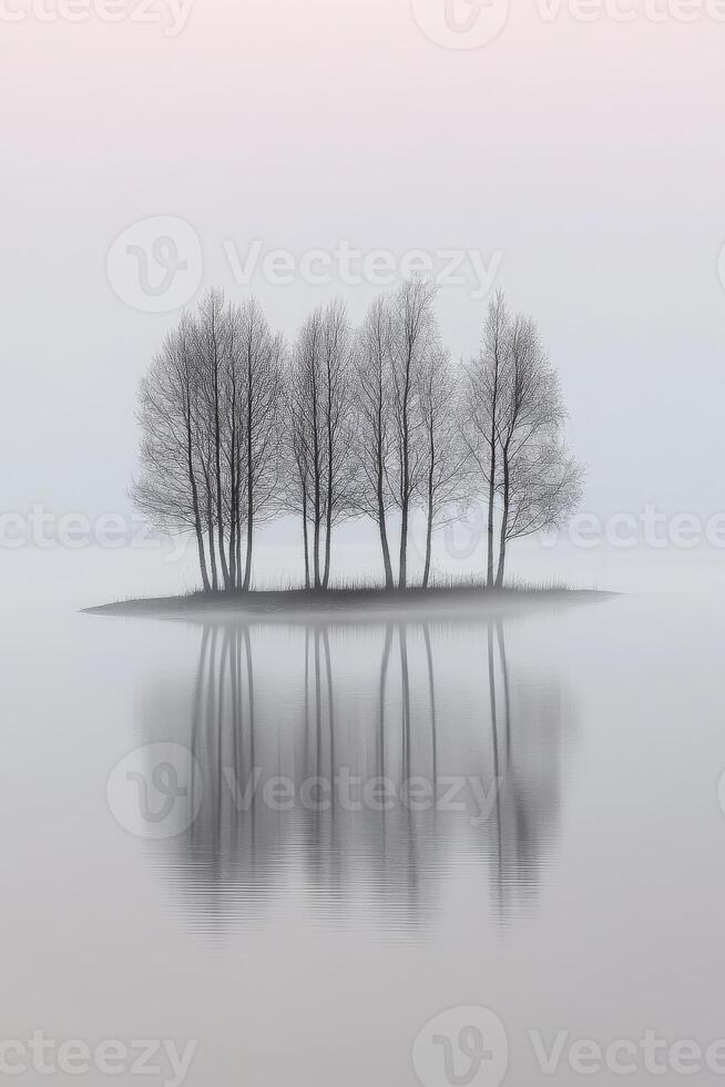 Dawn on a calm island photo