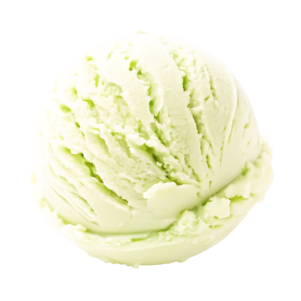 Delicious Scoop of Creamy Pistachio Ice Cream png