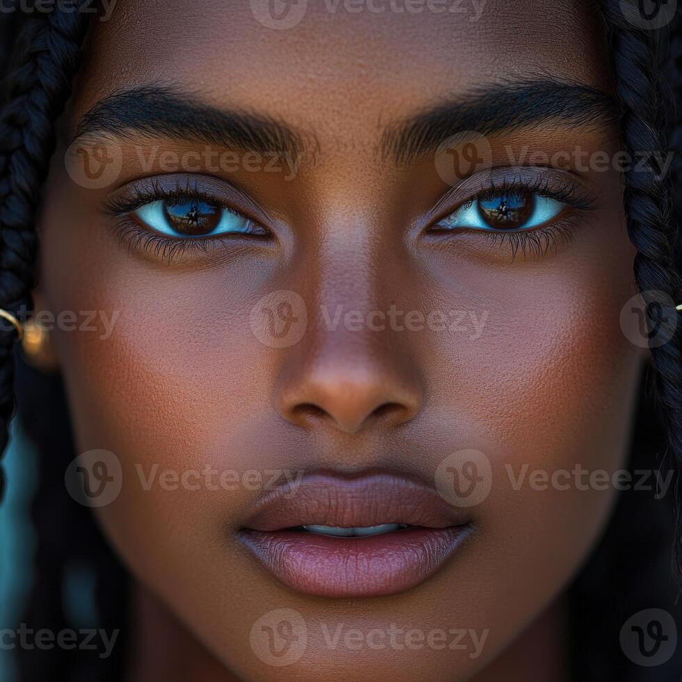 Boho braids create a stunning look in natural light photo