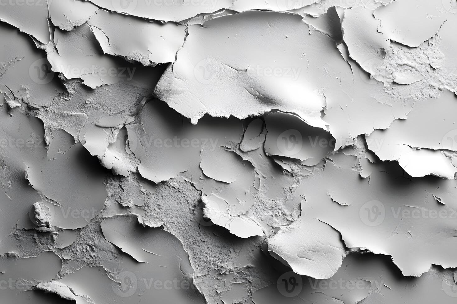 Abstract Texture of Peeling White Paint for Artistic Design and Background Concepts photo