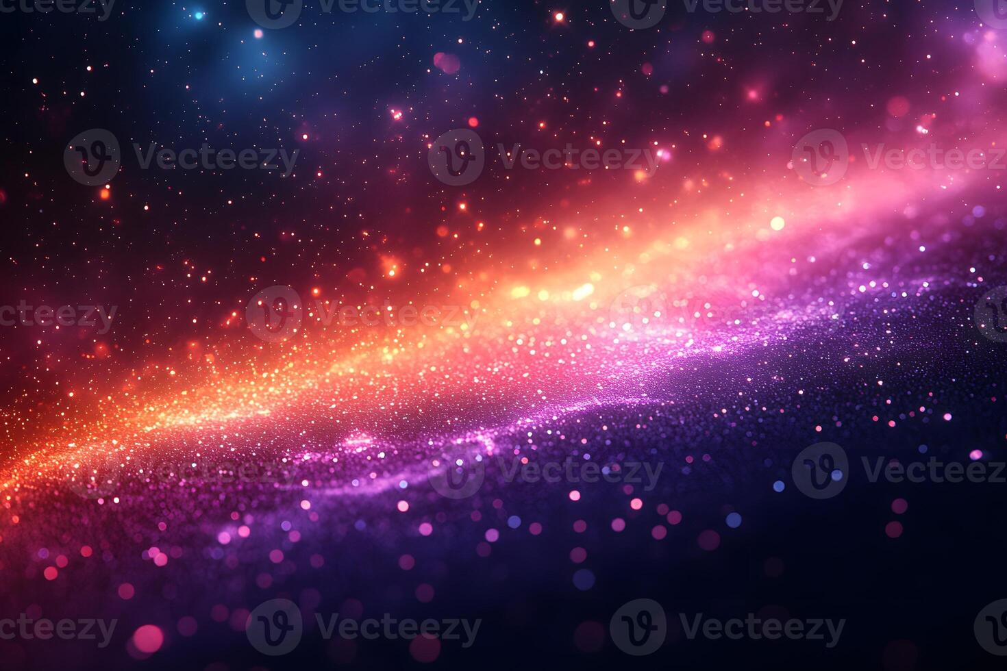 Cosmic Galaxy Abstract Art Vibrant Space Nebula Design for Posters and Prints photo