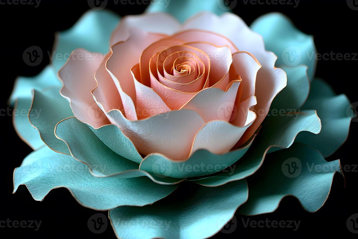 Elegant Close-Up of a Rose-Inspired Paper Sculpture for Design and Decor Inspiration photo