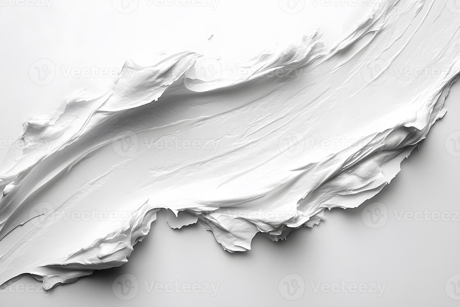 Abstract Texture of Fluid White Cream or Paint for Art and Design Projects photo