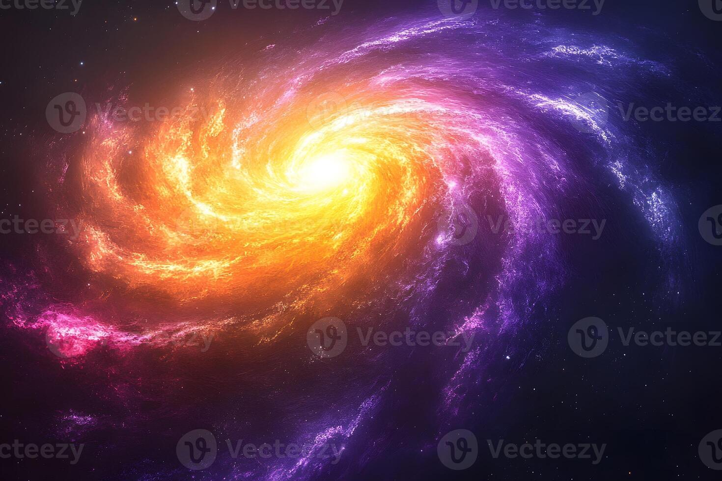Cosmic Vortex Vibrant Spiral Galaxy in Deep Space Exploration Artwork photo