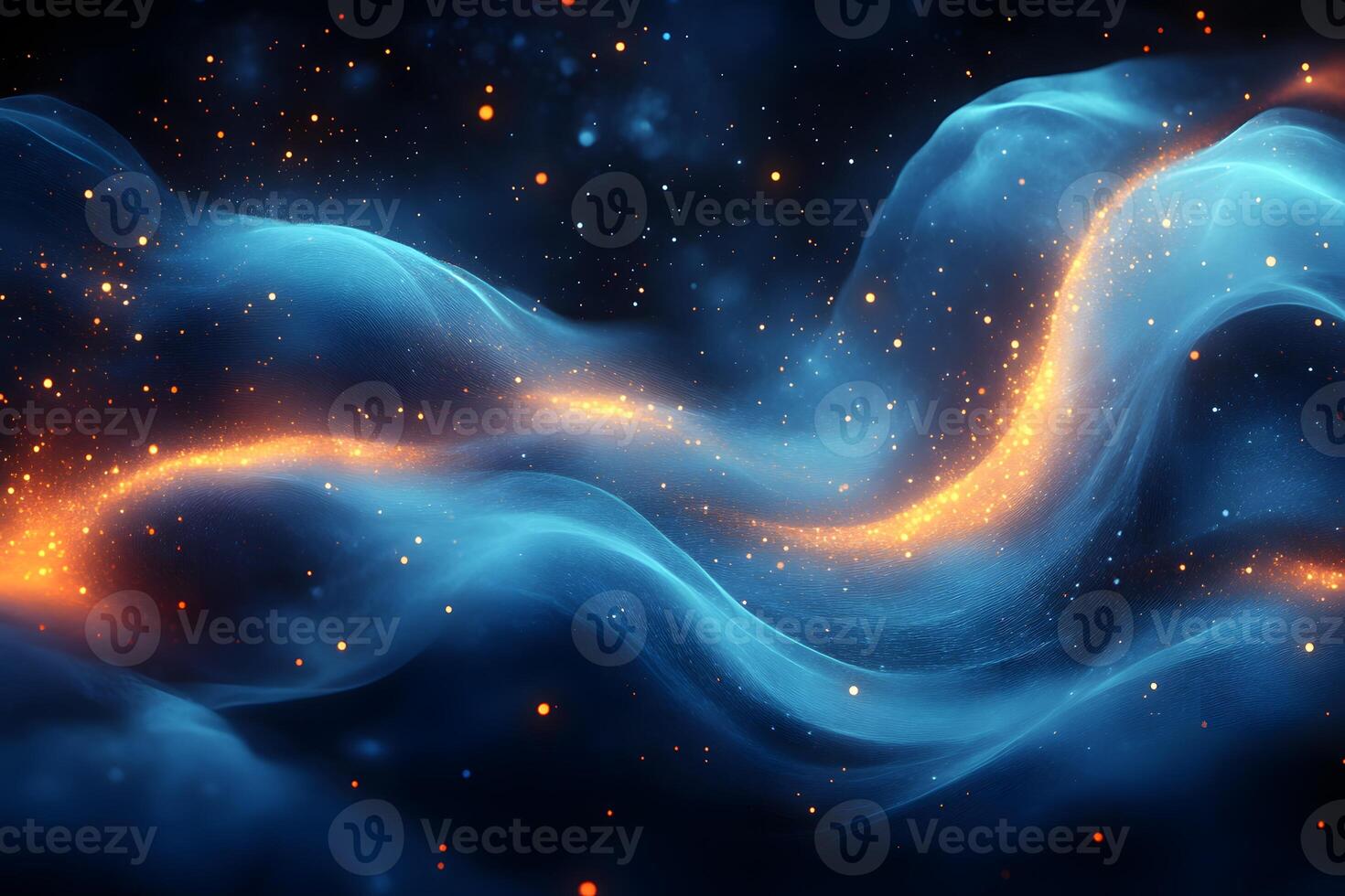Cosmic Energy Flow in Abstract Space Design for Print and Digital Art photo