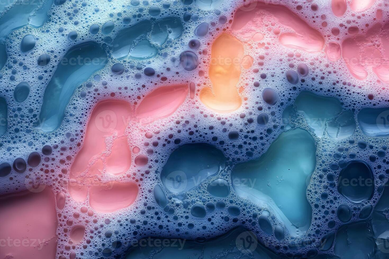 Abstract Colorful Bubbles and Foam Background for Creative Design photo