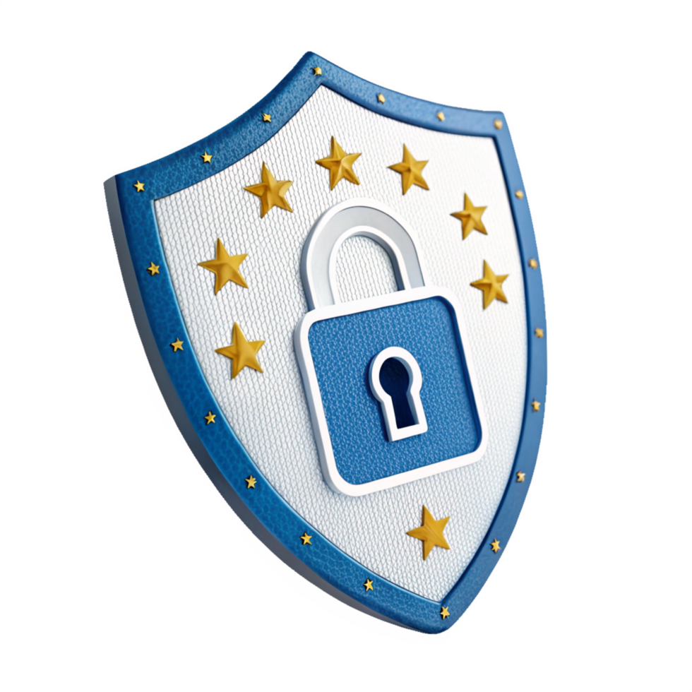 3D Shield Icon Security, Privacy, and Data Protection Concept png