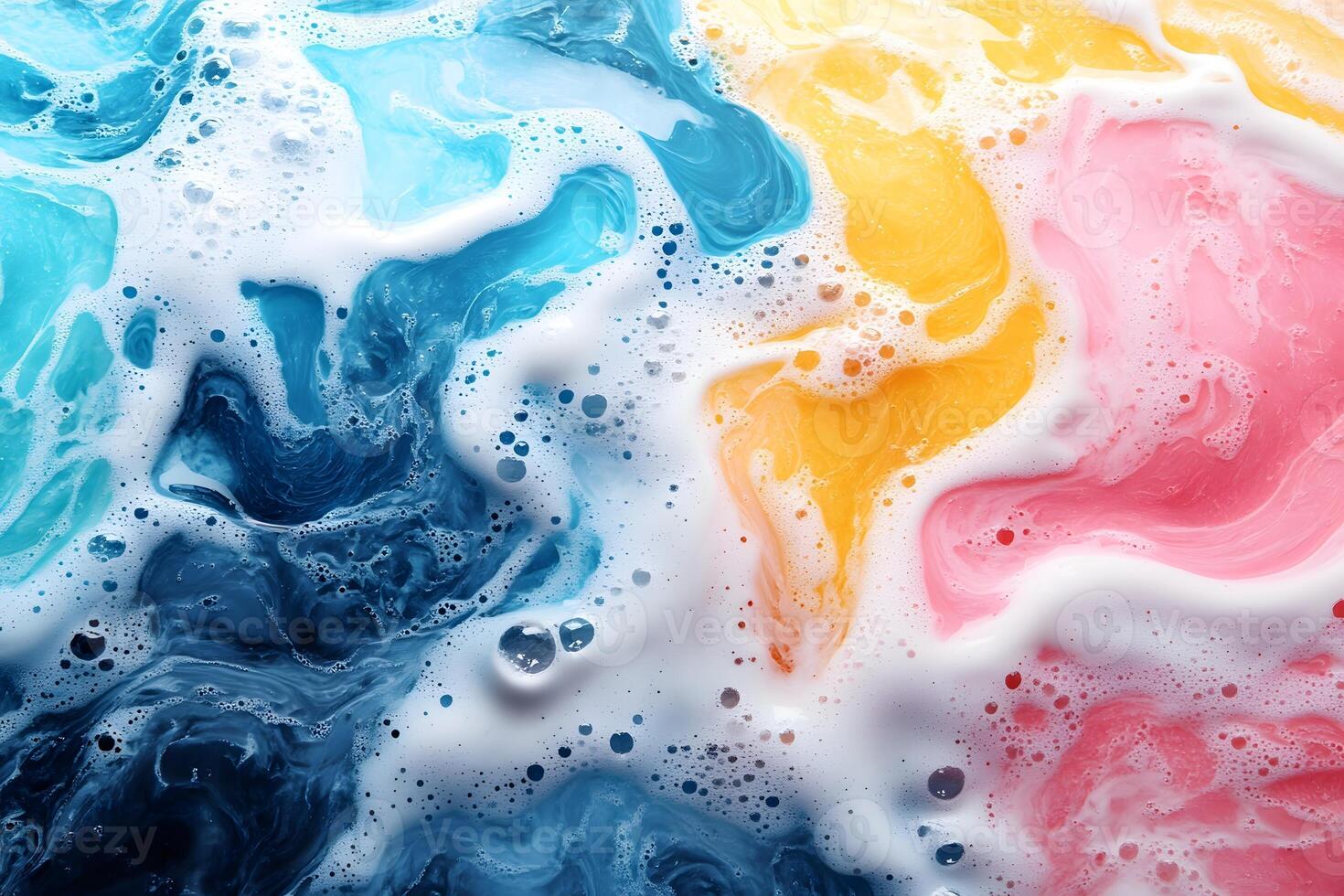 Colorful Fluid Art Vibrant Abstract Background for Design and Print Purposes photo