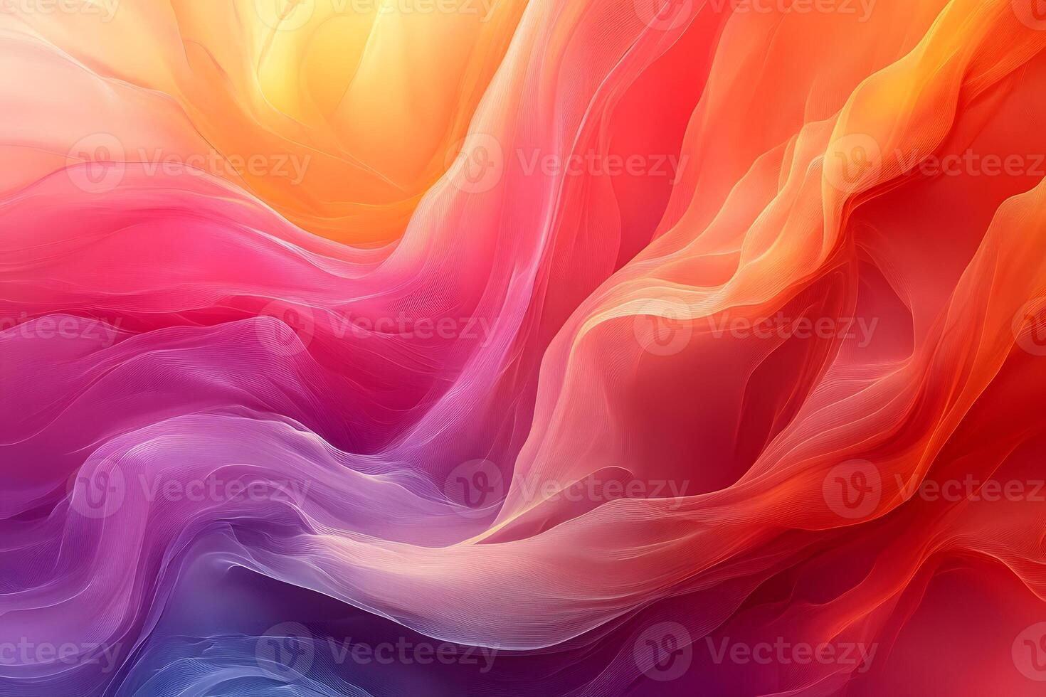 Vibrant Abstract Flowing Layers of Colorful Fabric Swirls for Creative Design photo