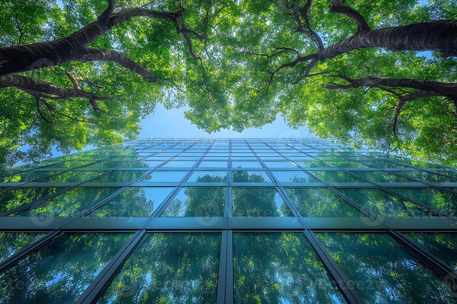 Green Architecture Harmonious Blend of Nature and Modern Design for Eco-Friendly Spaces photo