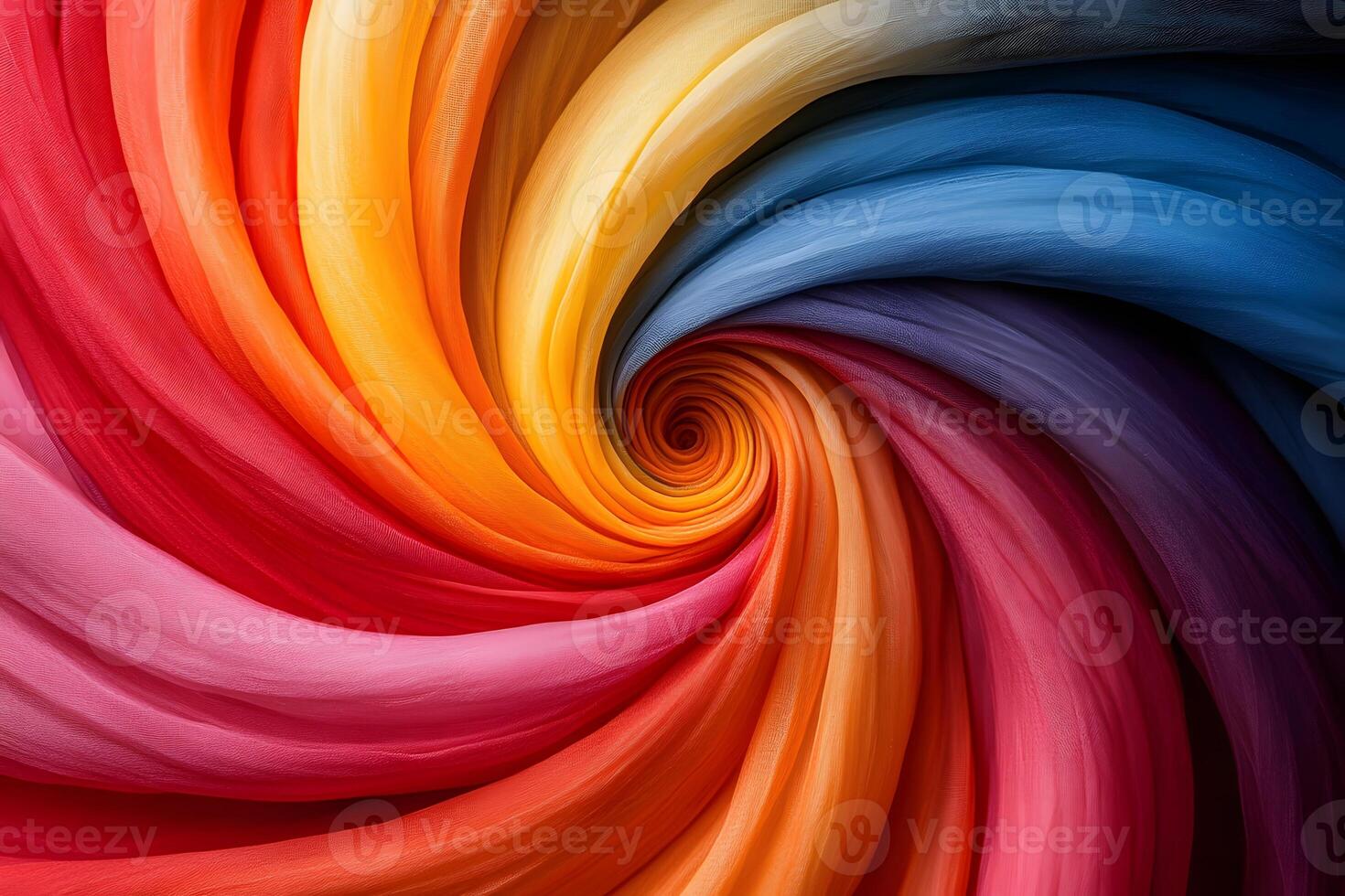 Vibrant Color Spiral Art - Abstract Design for Wall Decor and Creative Projects photo