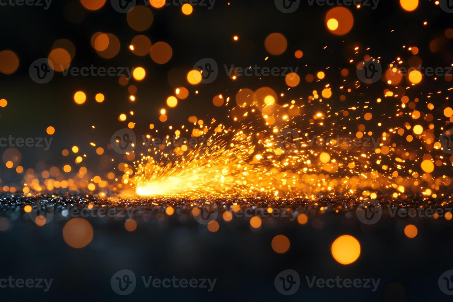 Sparks and Bokeh Abstract Background for Creative Design Projects photo