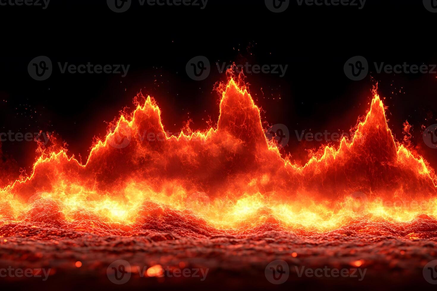 Fiery Abstract Design with Dramatic Flames for Creative Backgrounds photo