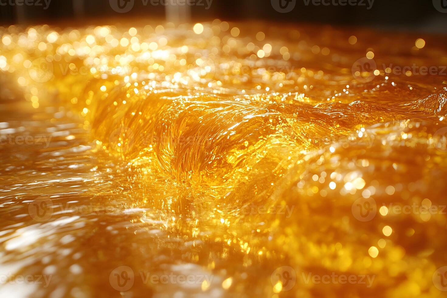 Golden Liquid Wave Pattern for Abstract Art and Design photo