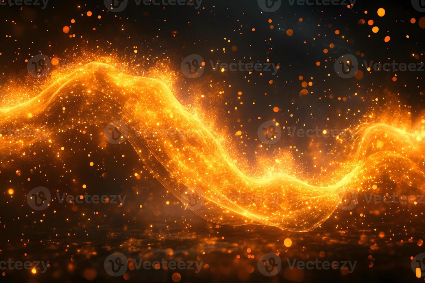 Glowing Abstract Light Wave for Festive and Creative Design Projects photo