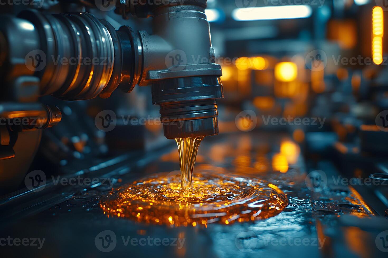 Industrial Machinery Working with Precision in a Manufacturing Setting photo