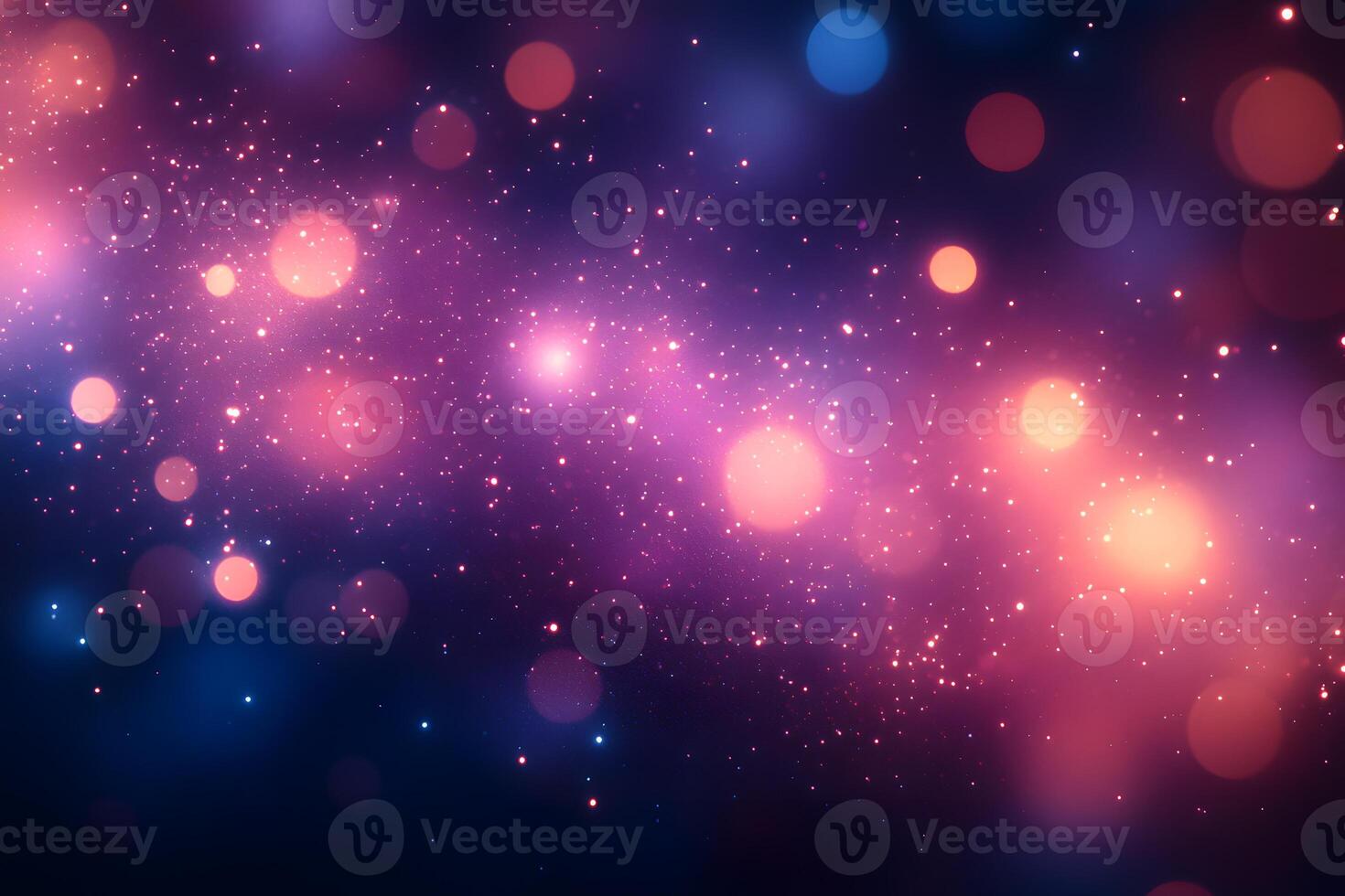 Cosmic Galaxy with Bokeh Lights for Abstract Design and Background Use photo