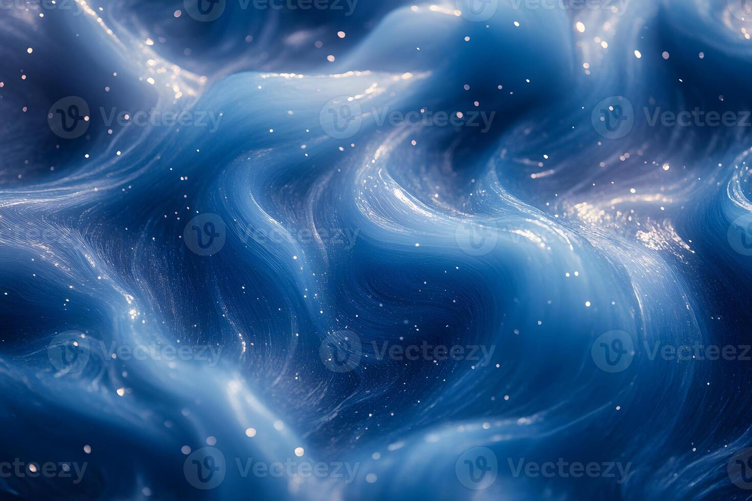 Abstract Ocean Waves Background with Dreamy Blue Swirls for Artistic Design Projects photo