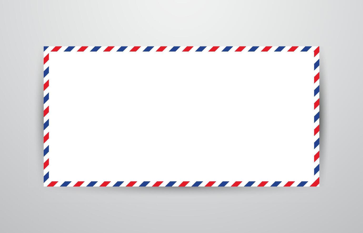 Airmail Envelope Template. Decorative Paper Letter illustration vector