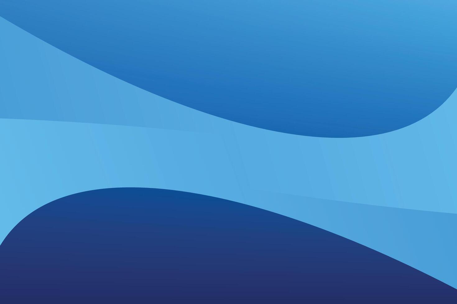Abstract blue and light blue gradient curved shapes concept background. vector