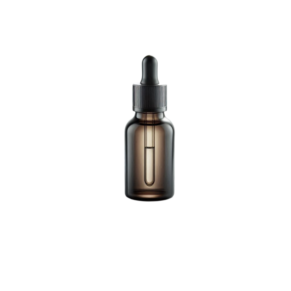 Small Amber Dropper Bottle png