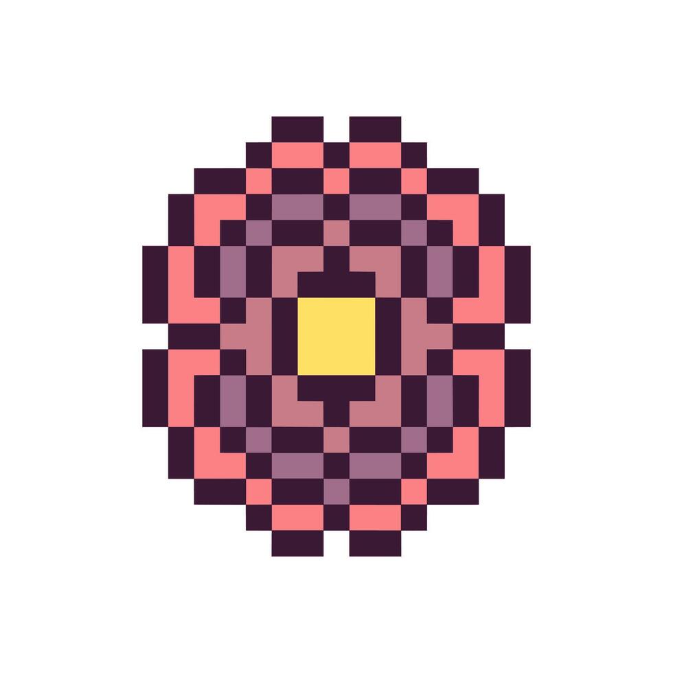Old-school retro pixel art style vector