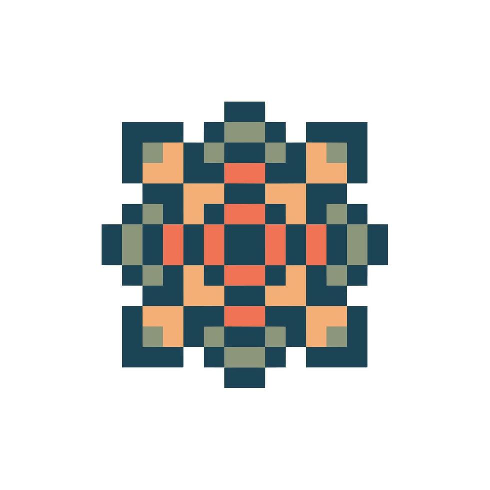 retro ring pixel art vector