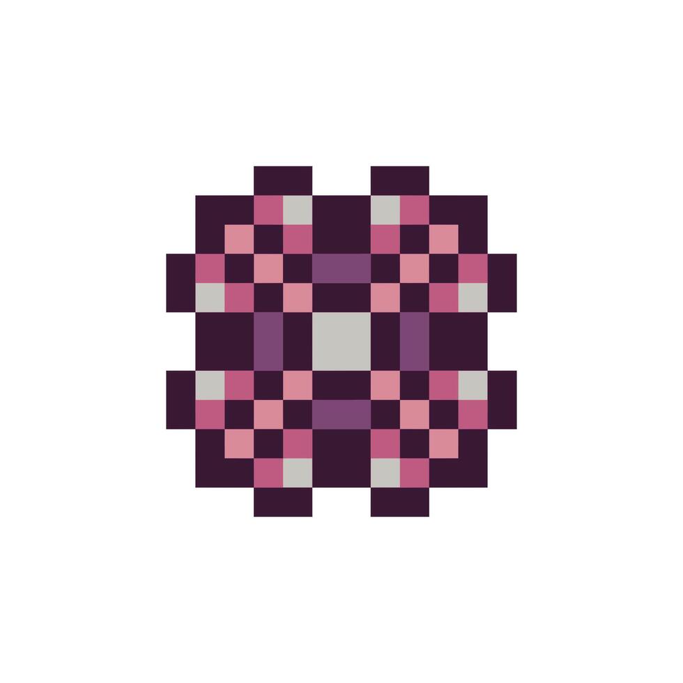 detailed decoration pixel art vector