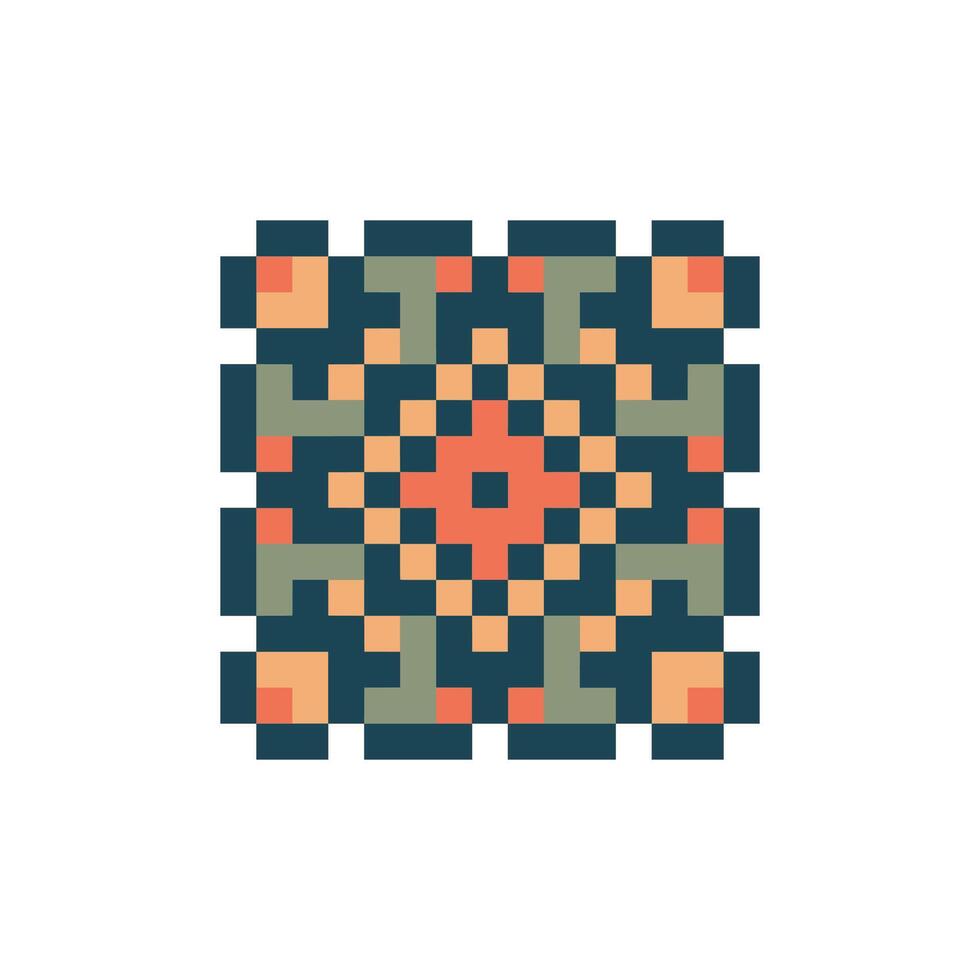 detailed wave pixel art pattern soft artistic feel vector