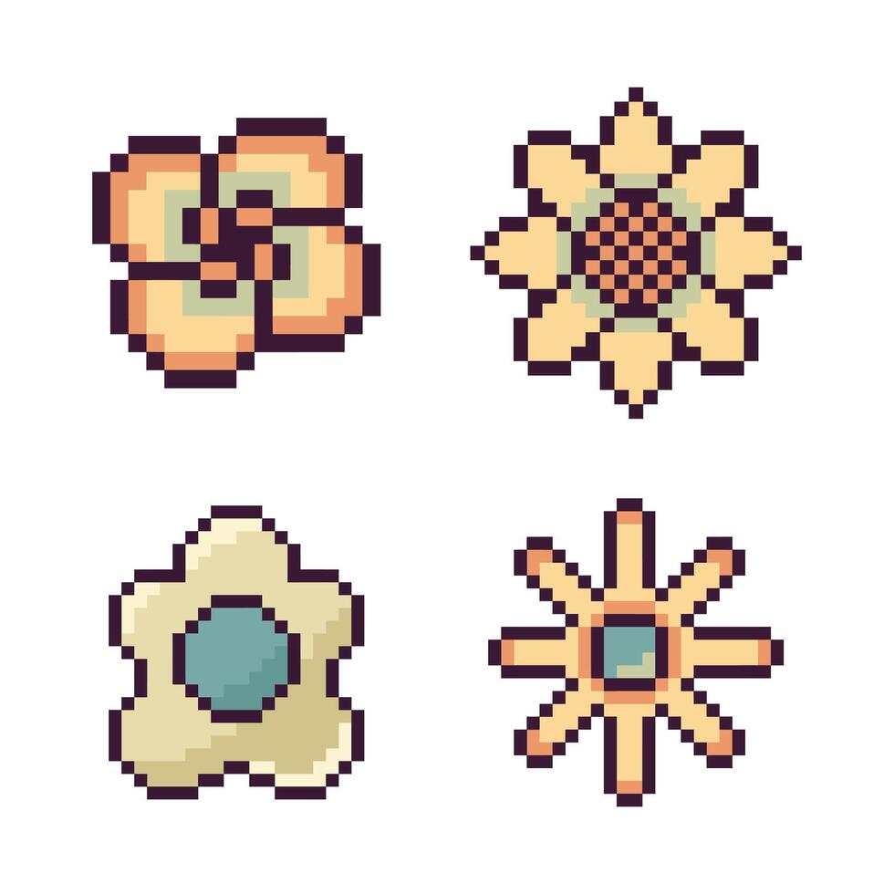 pixel art border frame vintage classic vector