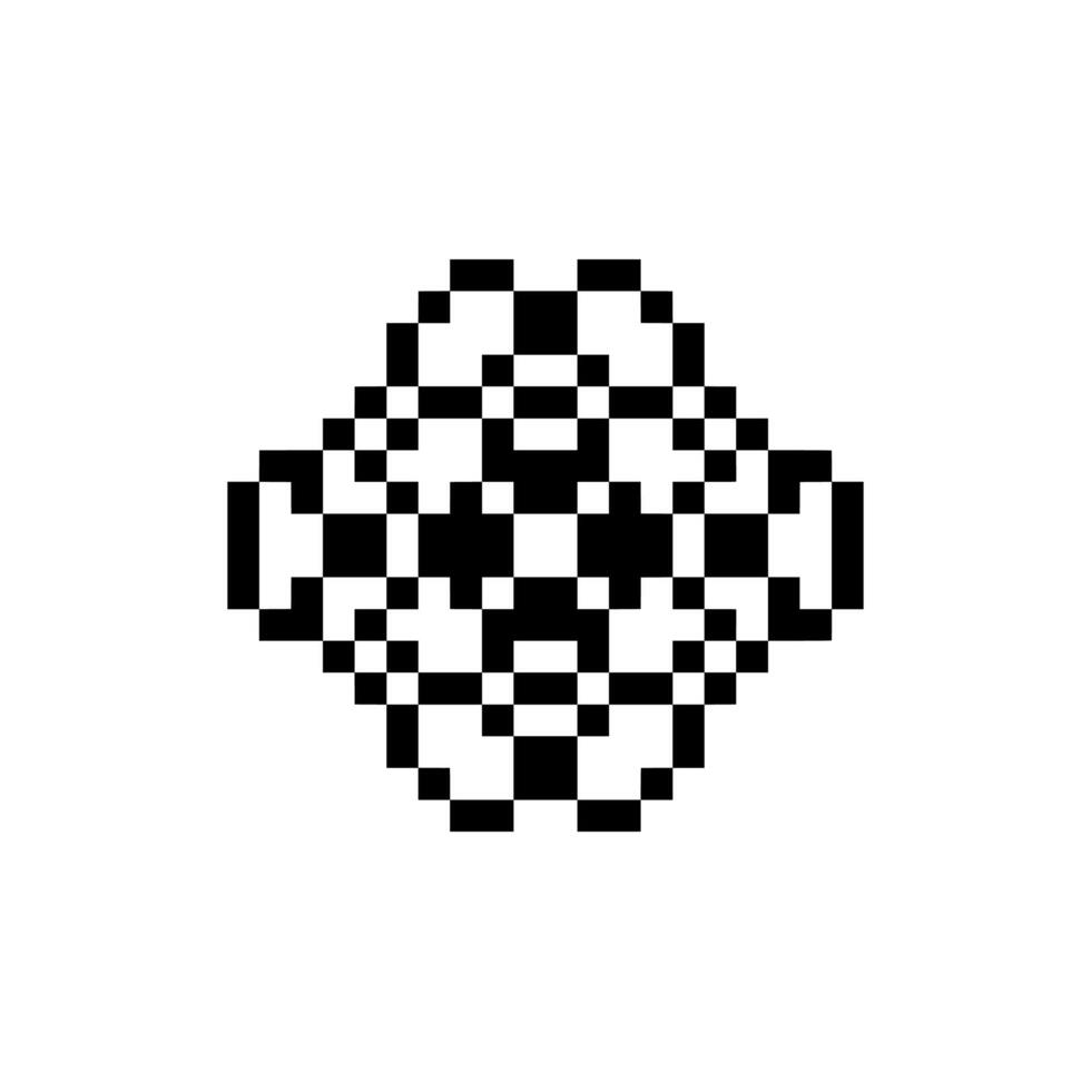 Classic pixelated shape silhouette design vector