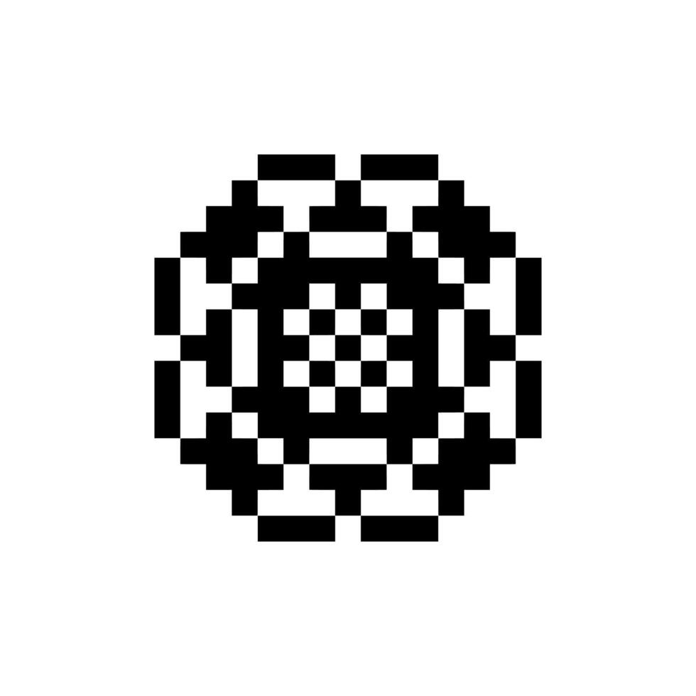 timeless wave pixel art shape detailed classic artwork vector