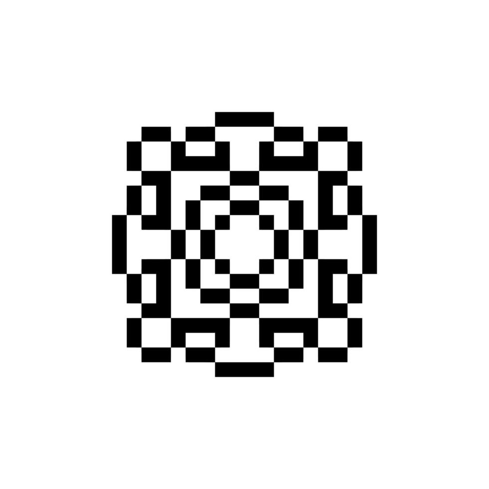 historical wave pixel art vector