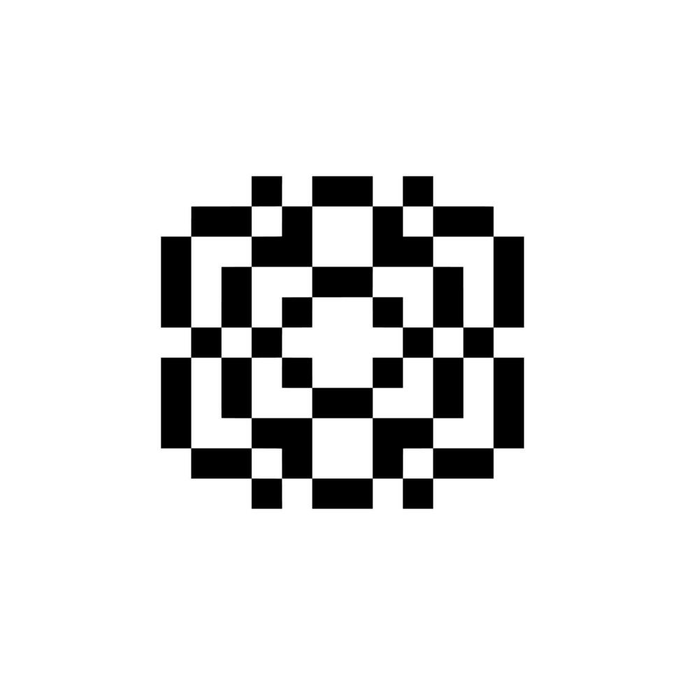 elegant curve pixel art vector