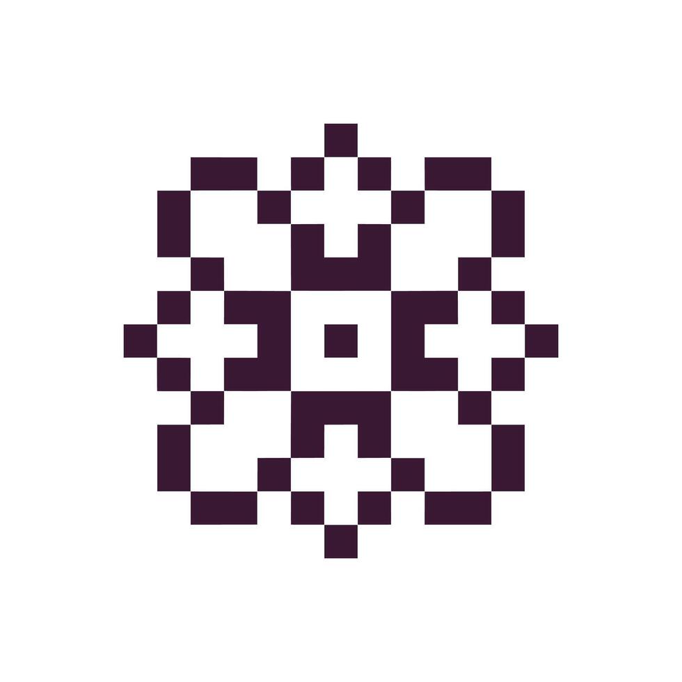 Retro style pixel art design vector