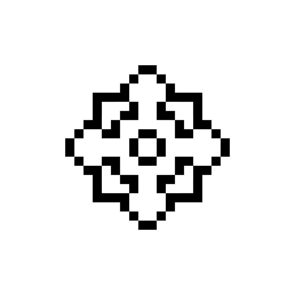 historical stripe pixel art vector