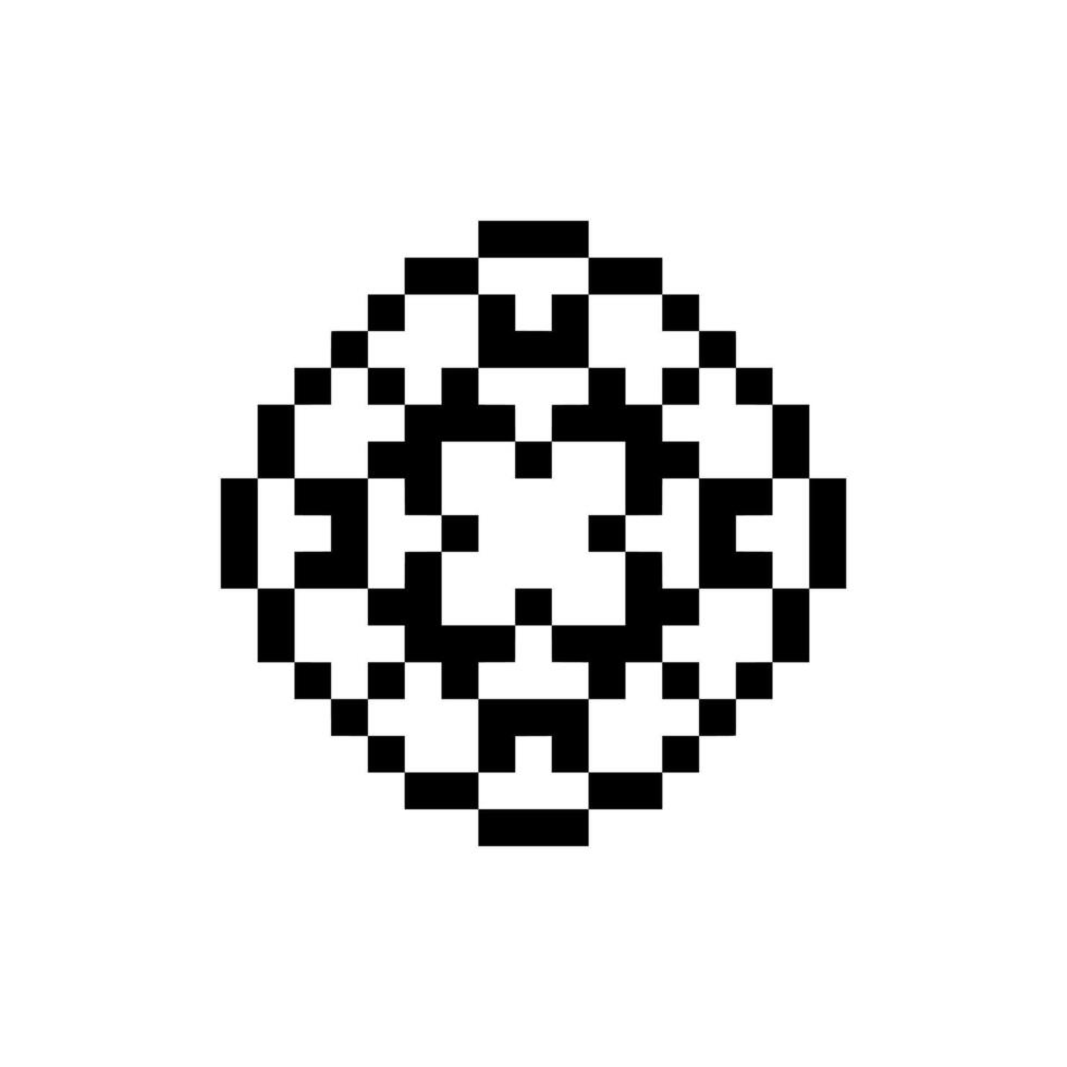 retro texture pixel art shape bold stylish look vector