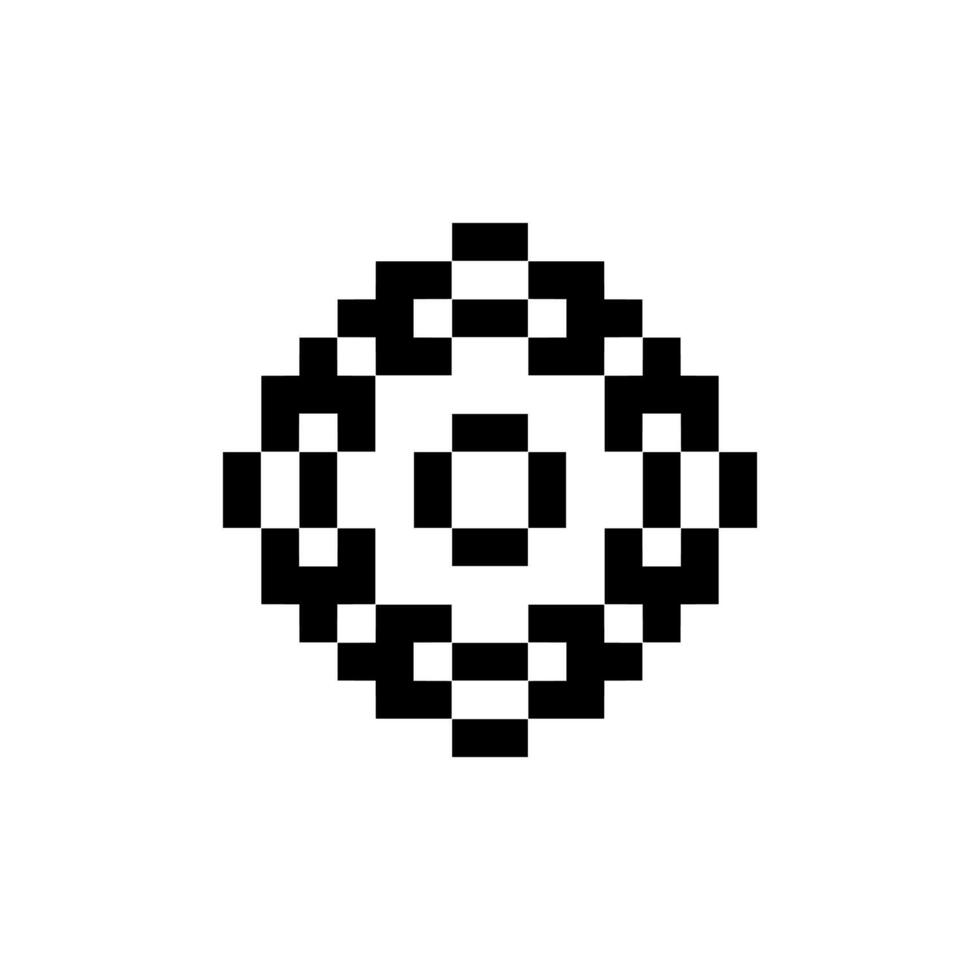 vintage weave pixel art vector