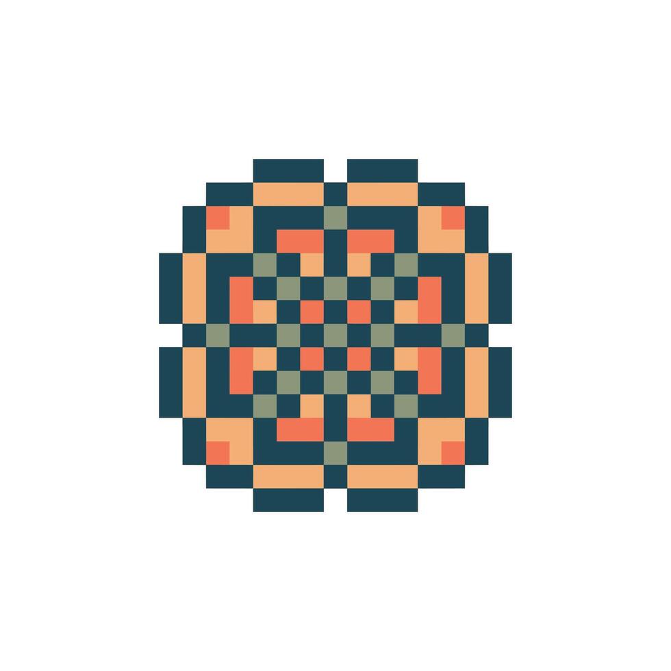 classic ornament pixel art texture soft traditional effect vector