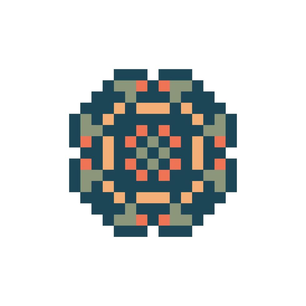 bold texture pixel art motif classic balanced look vector